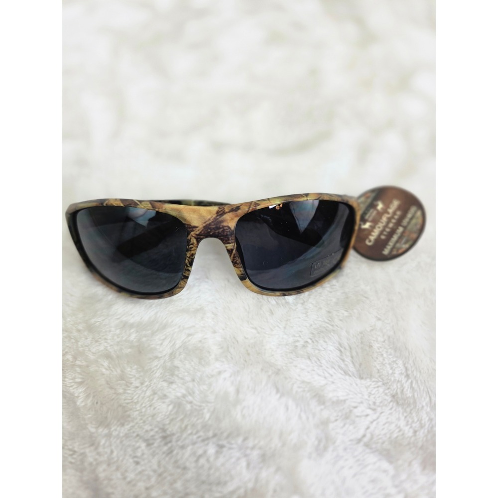 Camouflage Sunglasses Sport Wrap Style Maximum UV Protection Outdoor
